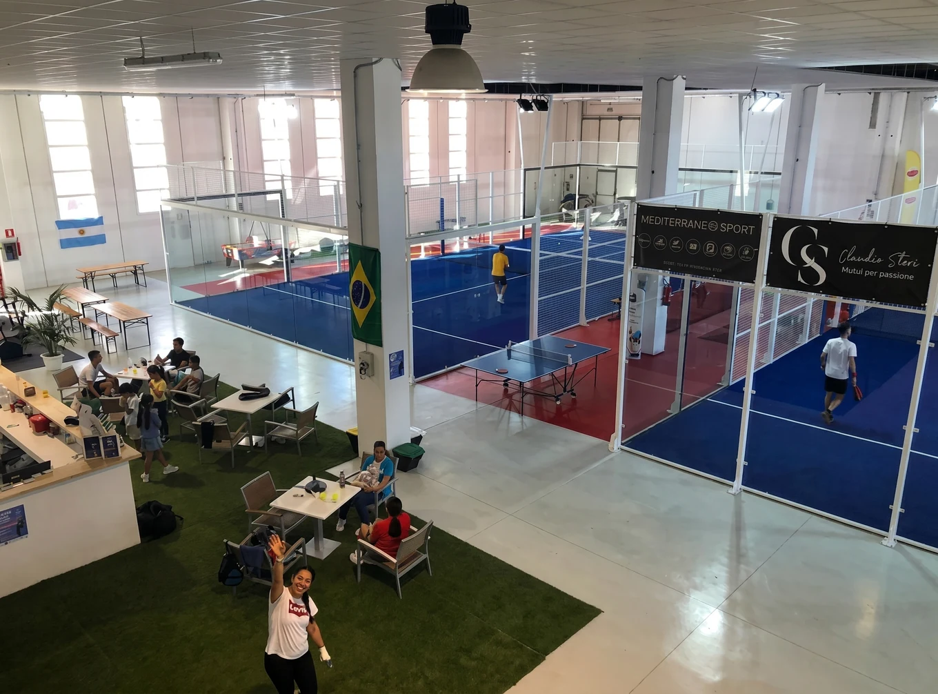 Vista panoramica dell'Olbia Padel Club